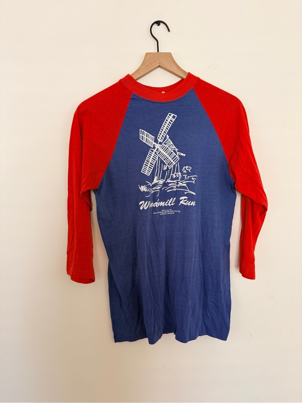 Vintage Red & Blue Baseball Tee